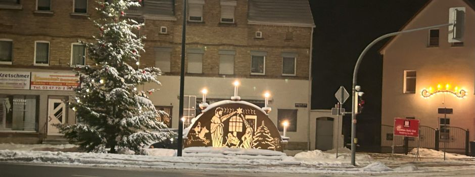 Vorbereitung Weihnachtsmarkt in Klostermansfeld
