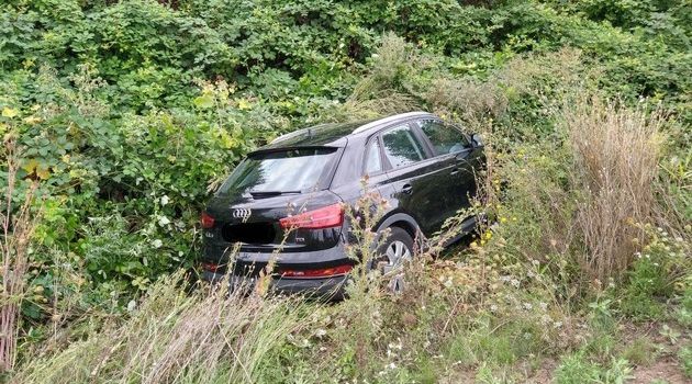 Aufgrund Alkoholkonsums endet Einkaufsfahrt in Oppenheim im Graben