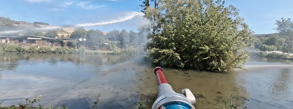 Gemeinsame Übung der Feuerwehren Ober- und Niederdürenbach am Campingplatz