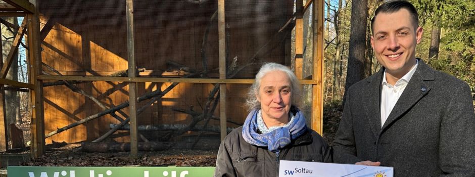 Stadtwerke Soltau spenden 2.500 Euro an die Wildtierhilfe Lüneburger Heide