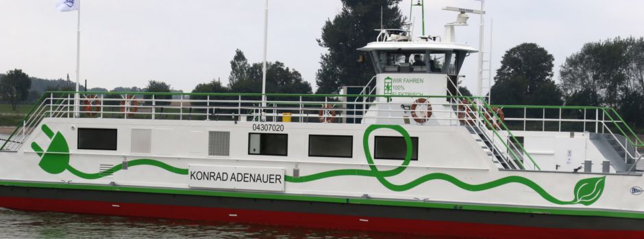Emissionsfreier Betrieb: Mondorf wird zum Startpunkt der Elektro-Fähre „Konrad Adenauer“
