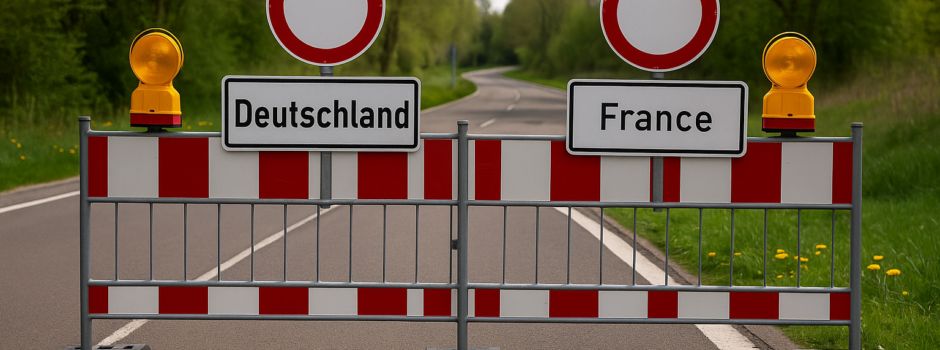 Sperrung des Grenzübergangs (RD 64) Biringen (D) nach Waldwisse (F) am 21.05.25