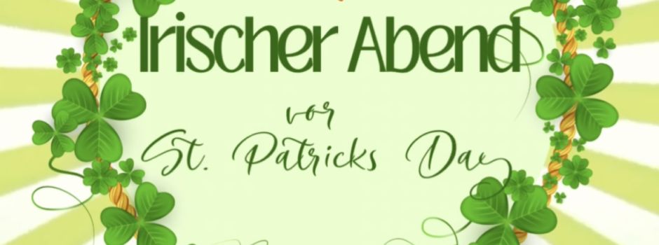 Irischer Abend im Karlson´s am 16.03.2025 ab 18:00 Uhr