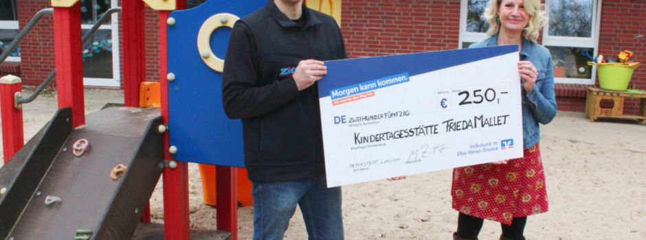 Firma Zitt Fahrzeugtechnik engagiert sich für die Kita Frieda Mallet 