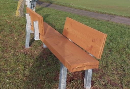 Ein weiteres Heimatprojekt umgesetzt: eine Bank an der Dreispitz 