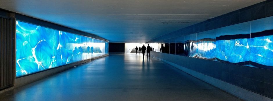 Unterführung am Wiesbadener Hauptbahnhof geschlossen