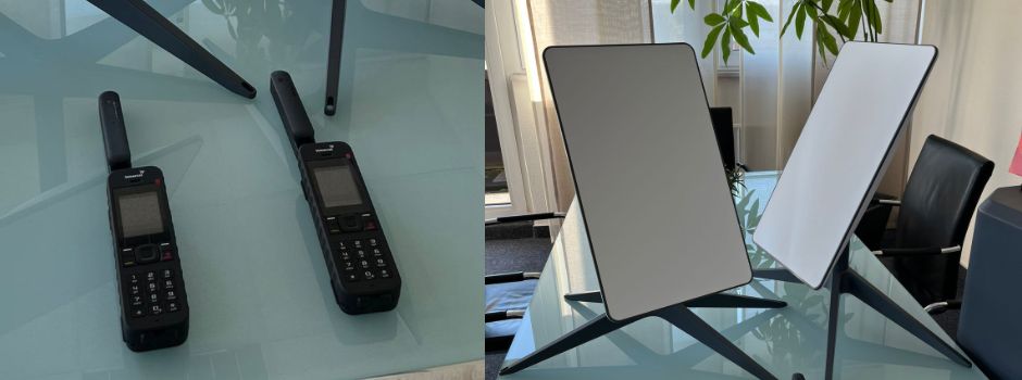 Notfall-Alarmierung bei Stromausfall - Satelliten-Telefon und -Internet im Krisenfall