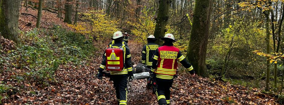 Mann aus Wald bei Wiesbaden-Breckenheim gerettet