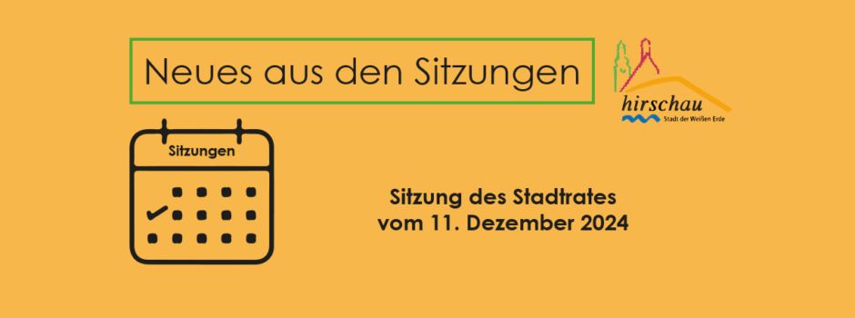 Sitzung des Stadtrates vom 11. Dezember 2024