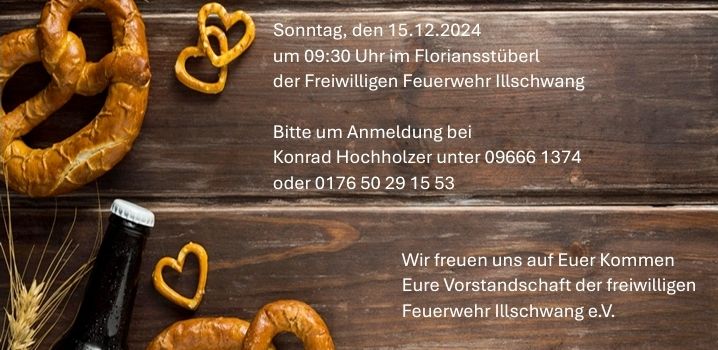 Frühschoppen mit Weißwürsten bei der FF Illschwang