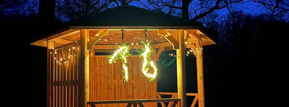 Einweihung des Pavillions am Waldspielplatz