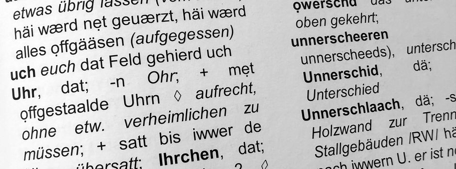 „Stänebächer platt“ Buchstabe U