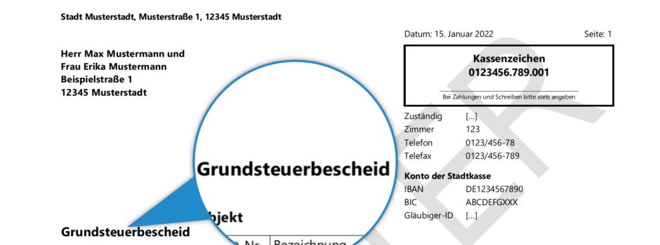 Grundsteuerbescheid fehlerhaft