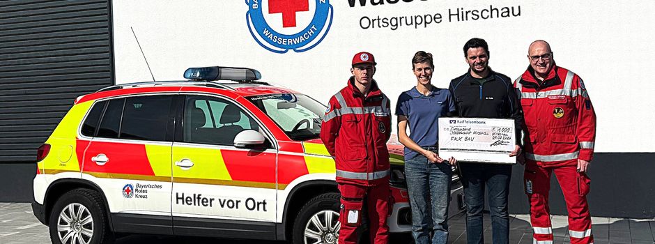 Wasserwacht Hirschau freut sich über Spende