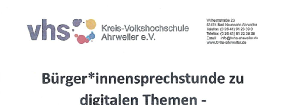 Bürger*innensprechstunde zu digitalen Themen - Neue Termine