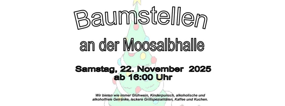 Baumstellen an der Moosalbhalle