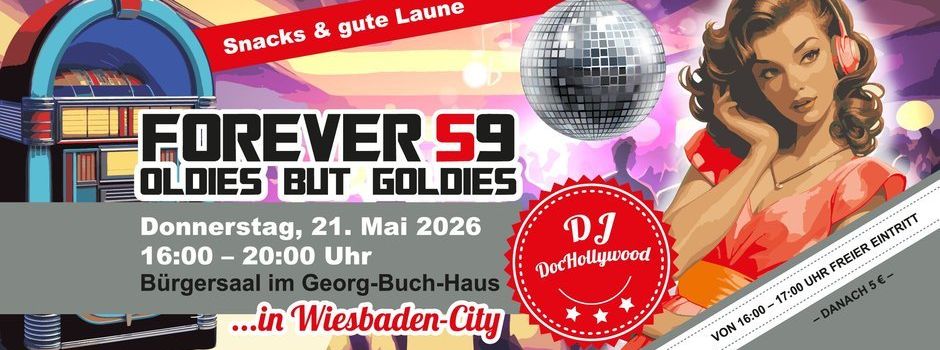 Forever59‑Party der AWO Wiesbaden am 21. Mai 2026