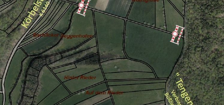 Gefährlicher Eingriff in den Straßenkörper
