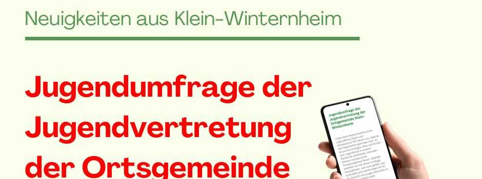 Jugendumfrage der Jugendvertretung der Ortsgemeinde Klein-Winternheim