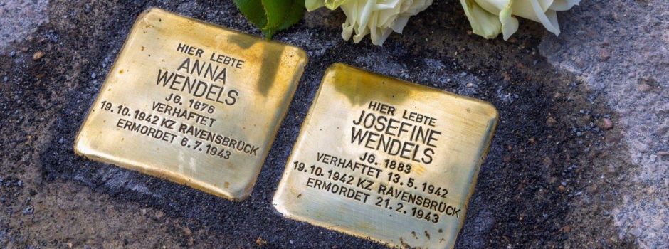 Stolpersteine für die Schwestern Wendels