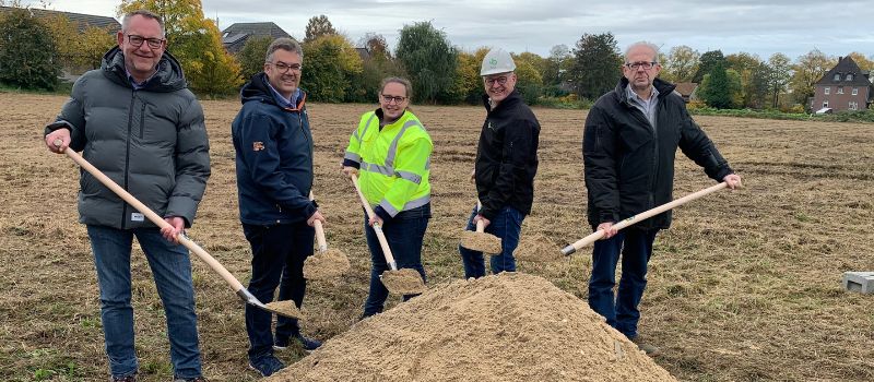 Spatenstich für neues Baugebiet an der Oberstraße