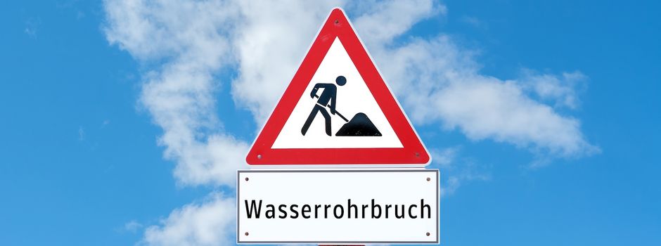 Haupttrinkwasserleitung beschädigt