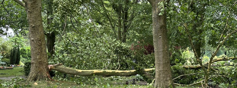 Aufräumarbeiten auf kommunalem Friedhof Herzebrock