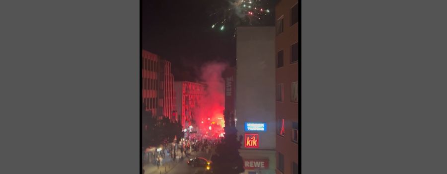 Mainzer Türkei-Fans feiern bis tief in die Nacht