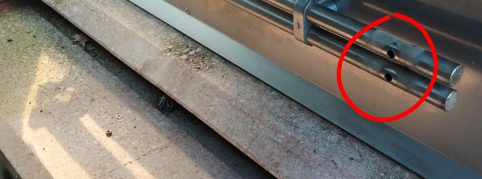 Vandalismus und Diebstahl an der Grillhütte