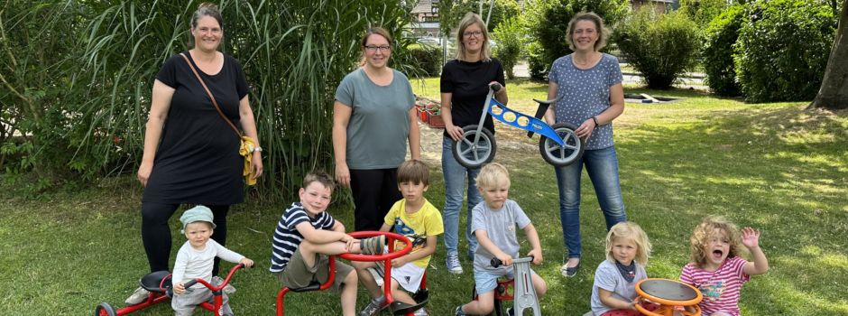 DRK-Kindertageseinrichtung am Postweg schafft neue Outdoor-Spielgeräte mit Spenden an