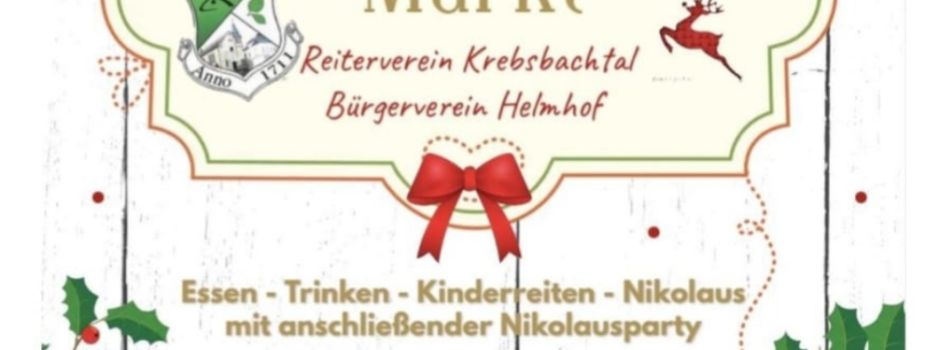 Reiterverein mit Nikolausmarkt