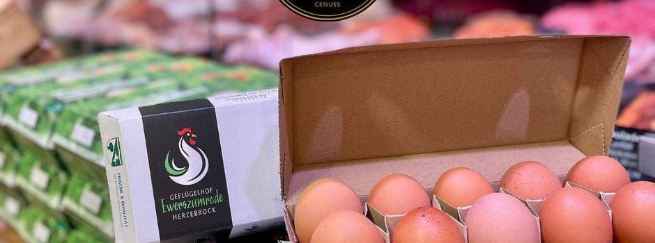 Eier vom Geflügelhof Ewerszumrode jetzt bei Lückenotto im REWE Markt Herzebrock