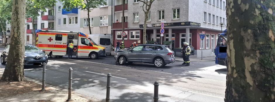 Unfall mit mehreren Fahrzeugen in der Mainzer Innenstadt