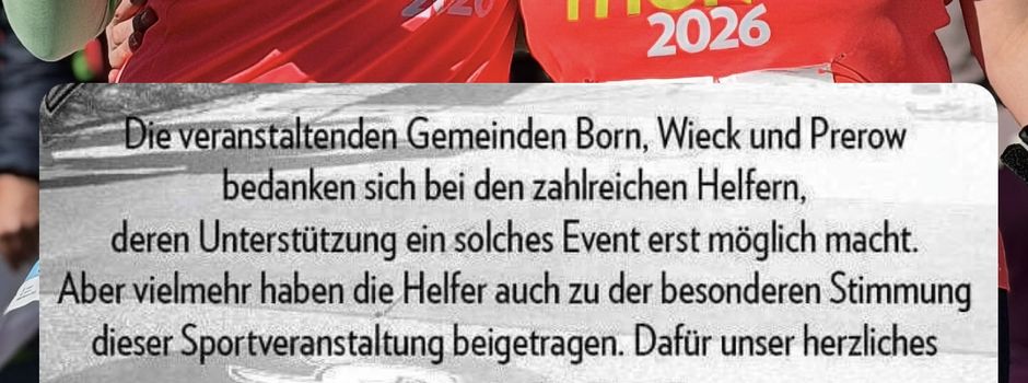 21. DarßMarathon begeistert mit Rekordstimmung und großem Dank an alle Beteiligten