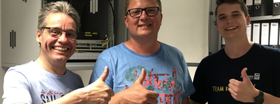 Glasfaser im Industriegebiet gestartet