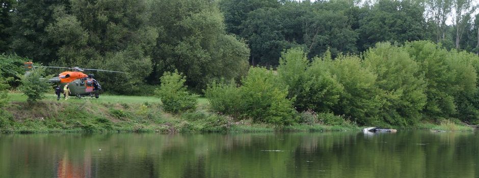 Trümmer im Fluss: Helikopter auf Bundeswehr-Flug abgestürzt