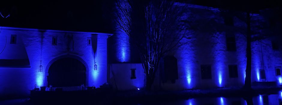 Pirmasens in blauem Licht