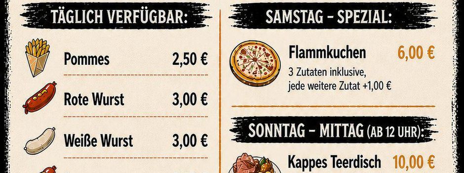 Essensangebot Kirmes