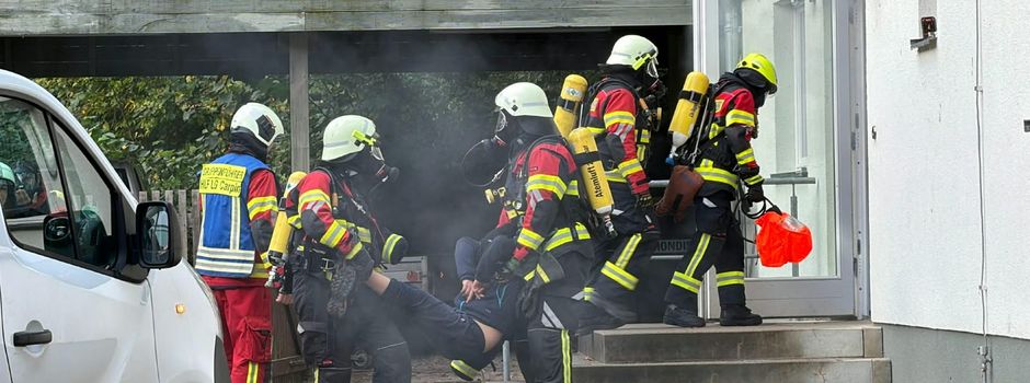Großübung am Jugendwaldheim Steinmühle: Rettungstraining mit realistischen Bedingungen