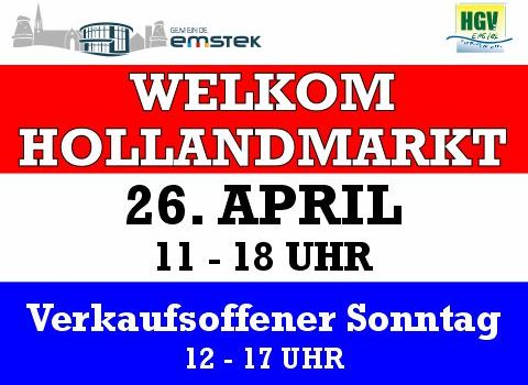 Hollandmarkt in Emstek – Einkaufen mit ❤️🤍💙
