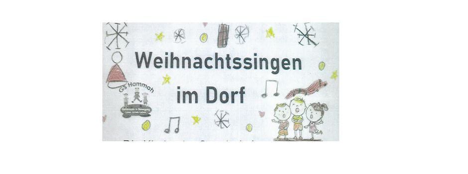 Weihnachtssingen im Dorf