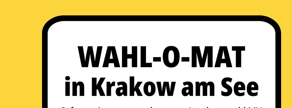 Wahl-O-Mat on Tour in Krakow am See