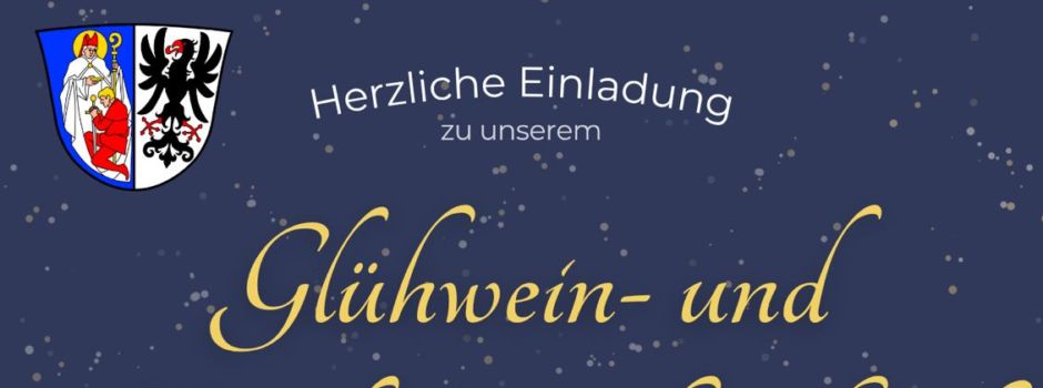 Herzliche Einladung zum Glühwein- und Kinderpunschverkauf an St. Martin