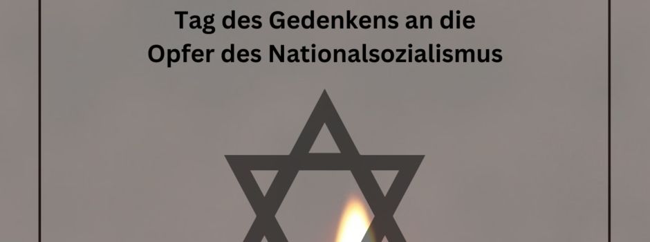 Einladung zur Gedenkveranstaltung für die Opfer des Nationalsozialismus am 27.01.25