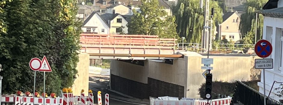 Baustelle Bahnüberführung