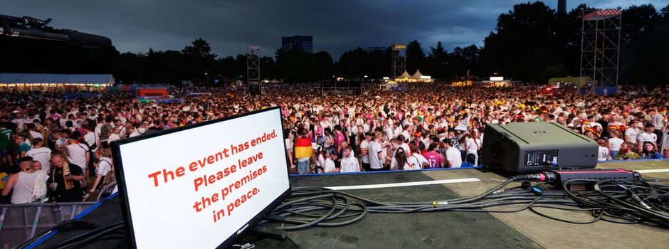 Hagel und Gewitter: Tausende EM-Fans müssen früh nach Hause