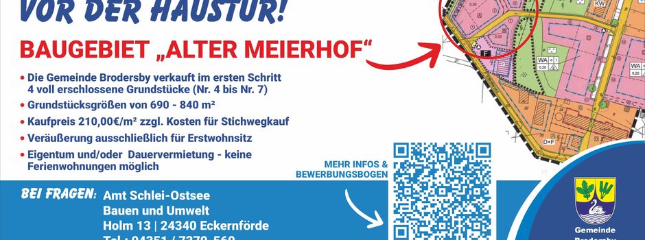 Traumhafte Baugrundstücke in Brodersby