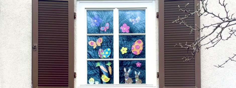 Zeigt her eure Fenster!  Osterfenster-Wettbewerb für Kinder