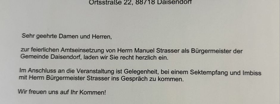 Amtseinsetzung Bürgermeister Manuel Strasser