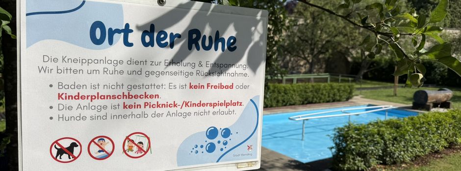 Kneippanlage ist ein Ruheort! 